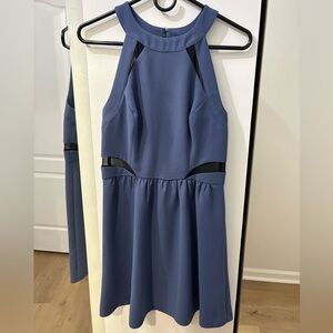 BCBGeneration Deep Blue Halter Dress
